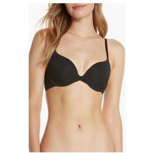 On Gossamer Women's Sleek Micro Underwire‎ T-Shirt Bra in Black S4B $46